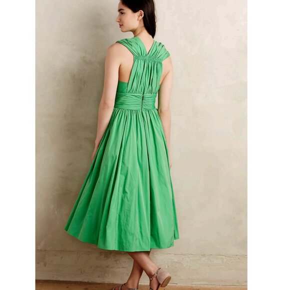 Tracy Reese Green Midi Dress - Picture 2 of 11